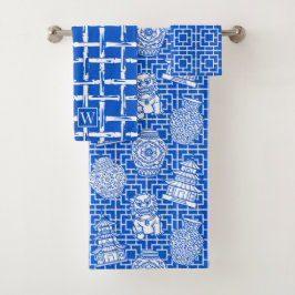 Chinoiserie Pagoda – Royal Preppy Asian Garden バスタオルセット