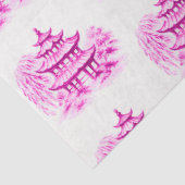 Chinoiserie Pink Willow Pagoda 薄葉紙 (詳細)