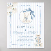 Chinoiserie Teddy Bear How big is Mommys belly ポスター (正面)