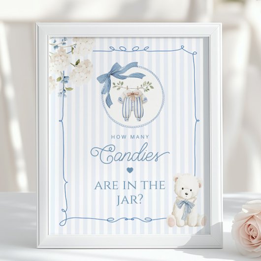 Chinoiserie Teddy Bear How many Candies game ポスター