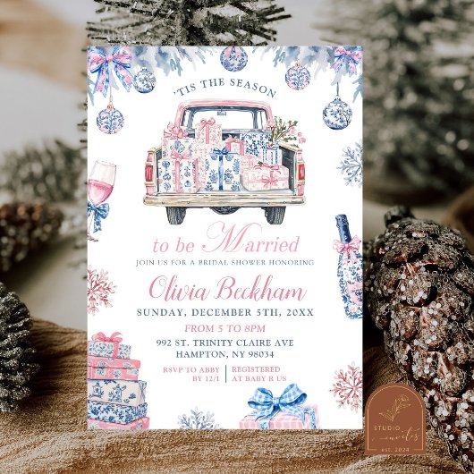 Chinoiserie To Be Married Bridal Shower Invitation 招待状