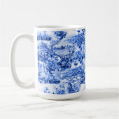 Chinoiserie toile，青い柳，青い中国   コーヒーマグカップ (左)