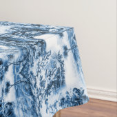 Chinoiserie toile，青い柳，青い中国    テーブルクロス (インサイチュ)