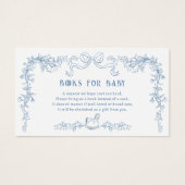 Chinoiserie Toile Books for Baby Enclosure Card (正面)