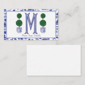 Chinoiserie Topiaryエンクロージャカード エンクロージャーカード (正面/裏面)