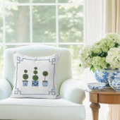 Chinoiserie Topiary Tree with Bows クッション