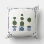 Chinoiserie Topiary Tree with Bows クッション (正面)