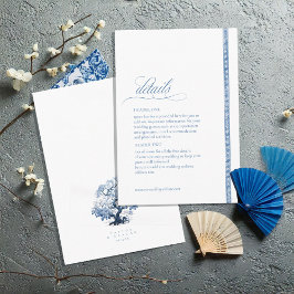 Chinoiserie Tree Motifの結婚詳細ID1094 エンクロージャーカード