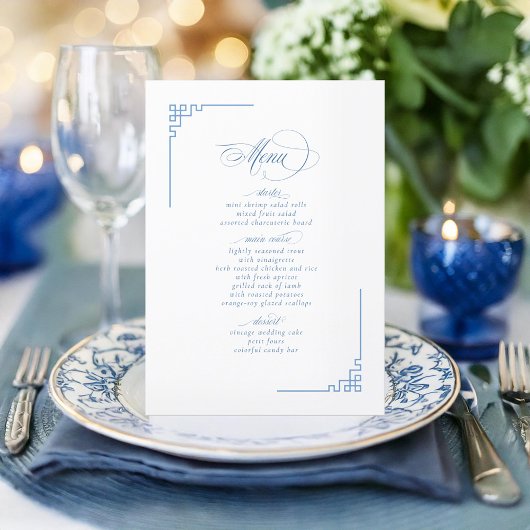 Chinoiserie Tree Motif and Geometric 縁ど ID1094 メニュー