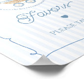 Chinoiserie Vintage Carriage Favors Baby Shower ポスター (角)