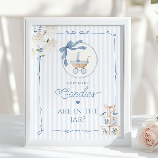 Chinoiserie Vintage Carriage How many Candies game ポスター