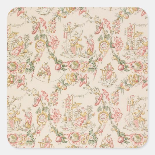 Chinoiserie Wallpaper スクエアシール (正面)
