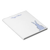 Chinoiserie Water color Chic Bunny Notepad ノートパッド (アングル)