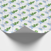 Chinoiserie Watercolor Topiary ラッピングペーパー (角)