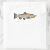 Chinook – キングサーモン（産卵期） 楕円形シール (バッグ)