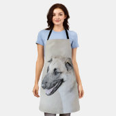 Chinook (ヘリコプターの耳絵画)'s - Dog Art エプロン (着用した状態)
