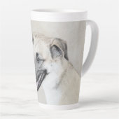 Chinook (ヘリコプターの耳絵画)'s - Dog Art カフェラテマグ (右アングル)