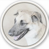 Chinook (ヘリコプターの耳絵画)'s - Dog Art シール (正面)