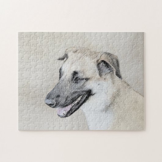 Chinook (ヘリコプターの耳絵画)'s - Dog Art ジグソーパズル (横)