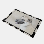 Chinook (ヘリコプターの耳絵画)'s - Dog Art ドアマット (アングル)