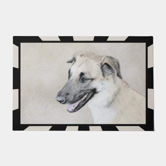 Chinook (ヘリコプターの耳絵画)'s - Dog Art ドアマット (正面)