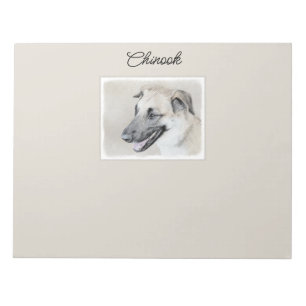 Chinook (ヘリコプターの耳絵画)'s - Dog Art ノートパッド
