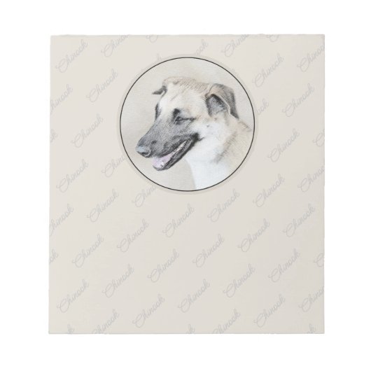 Chinook (ヘリコプターの耳絵画)'s - Dog Art ノートパッド (正面)