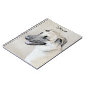 Chinook (ヘリコプターの耳絵画)'s - Dog Art ノートブック (左側)