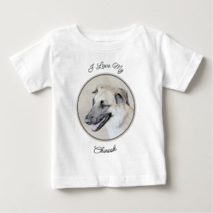 Chinook (ヘリコプターの耳絵画)'s - Dog Art ベビーTシャツ