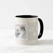 Chinook (ヘリコプターの耳絵画)'s - Dog Art マグカップ (正面右)