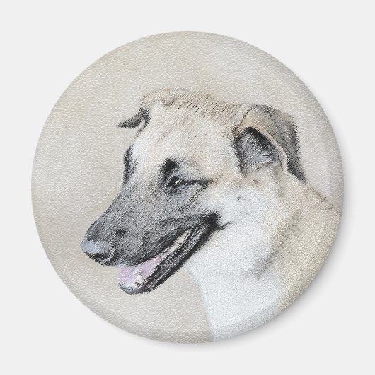 Chinook (ヘリコプターの耳絵画)'s - Dog Art マグネット (正面)