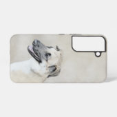 Chinook (ヘリコプターの耳絵画)'s - Dog Art Samsung Galaxyケース (裏面横)