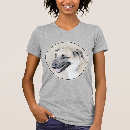 Chinook (ヘリコプターの耳絵画)'s - Dog Art Tシャツ (正面)