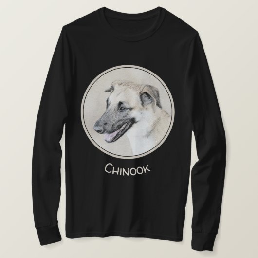 Chinook (ヘリコプターの耳絵画)'s - Dog Art Tシャツ (デザイン正面)