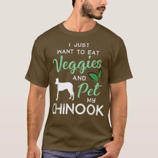 Chinook Funny Vegan Dog Lover Owner Xmas Birthday  Tシャツ