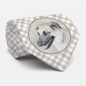 Chinook (Helicopter Ears) Painting - Dog Art ネクタイ (ロール)