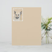 Chinook (Pointed Ears)'絵画s - オリジナルドッグアート (スタンド正面)