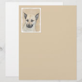 Chinook (Pointed Ears)'絵画s - オリジナルドッグアート (正面/裏面)