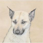 Chinook (Pointed Ears)'絵画s - オリジナルドッグアート シール (正面)