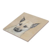 Chinook (Pointed Ears)'絵画s - オリジナルドッグアート タイル (側面)