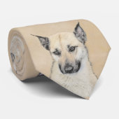 Chinook (Pointed Ears)'絵画s - オリジナルドッグアート ネクタイ (ロール)