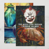 Chinook Salmon Strangler West Linn Oregon Portland シーズンカード (正面/裏面)