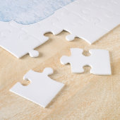 Chinque Terreイタリアのヴィンテージ旅行ポスター地図 ジグソーパズル (側面)