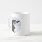 Chinstrapのペンギンのポートレート コーヒーマグカップ (正面左)
