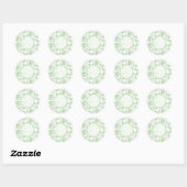 Chintzy Chinchilla Gift Sticker (Green)  ラウンドシール (シート)