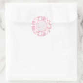 Chintzy Chinchilla Gift Sticker (Pink)  ラウンドシール (バッグ)
