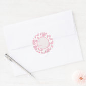 Chintzy Chinchilla Gift Sticker (Pink)  ラウンドシール (封筒)