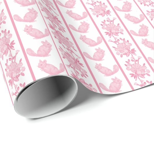 Chintzy Chinchilla Wrapping Paper (Pink) ラッピングペーパー (ロールコーナー)