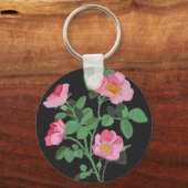 Chintzy Pink Wild Rose キーホルダー (正面)