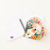 chiot labrador jaune au milieu des fleurs ノートブック (内部)